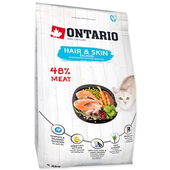 Krmivo Ontario Cat Hair & Skin 2kg-KS