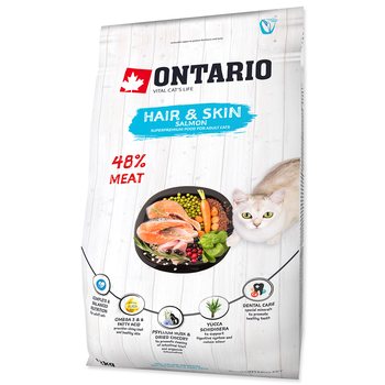 Krmivo Ontario Cat Hair & Skin 2kg-KS