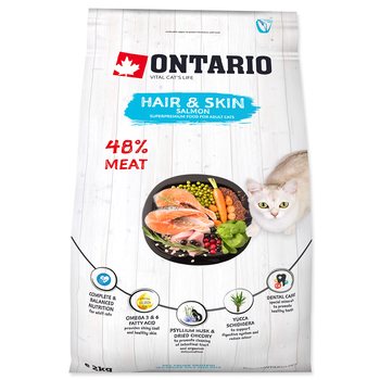 Krmivo Ontario Cat Hair & Skin 2kg-KS