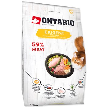Krmivo Ontario Cat Exigent 2kg-KS