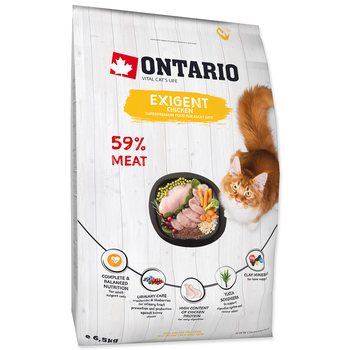 Krmivo Ontario Cat Exigent 6,5kg-KS