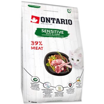 Krmivo Ontario Cat Sensitive/Derma 2kg-KS