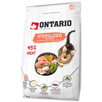 Krmivo Ontario Cat Sterilised Salmon 0,4kg-KS