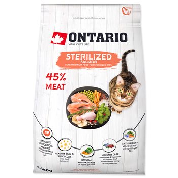 Krmivo Ontario Cat Sterilised Salmon 0,4kg-KS
