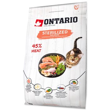 Krmivo Ontario Cat Sterilised Salmon 2kg-KS