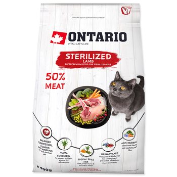 Krmivo Ontario Cat Sterilised Lamb 0,4kg-KS