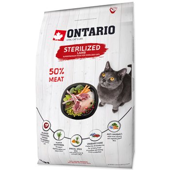 Krmivo Ontario Cat Sterilised Lamb 6,5kg-KS
