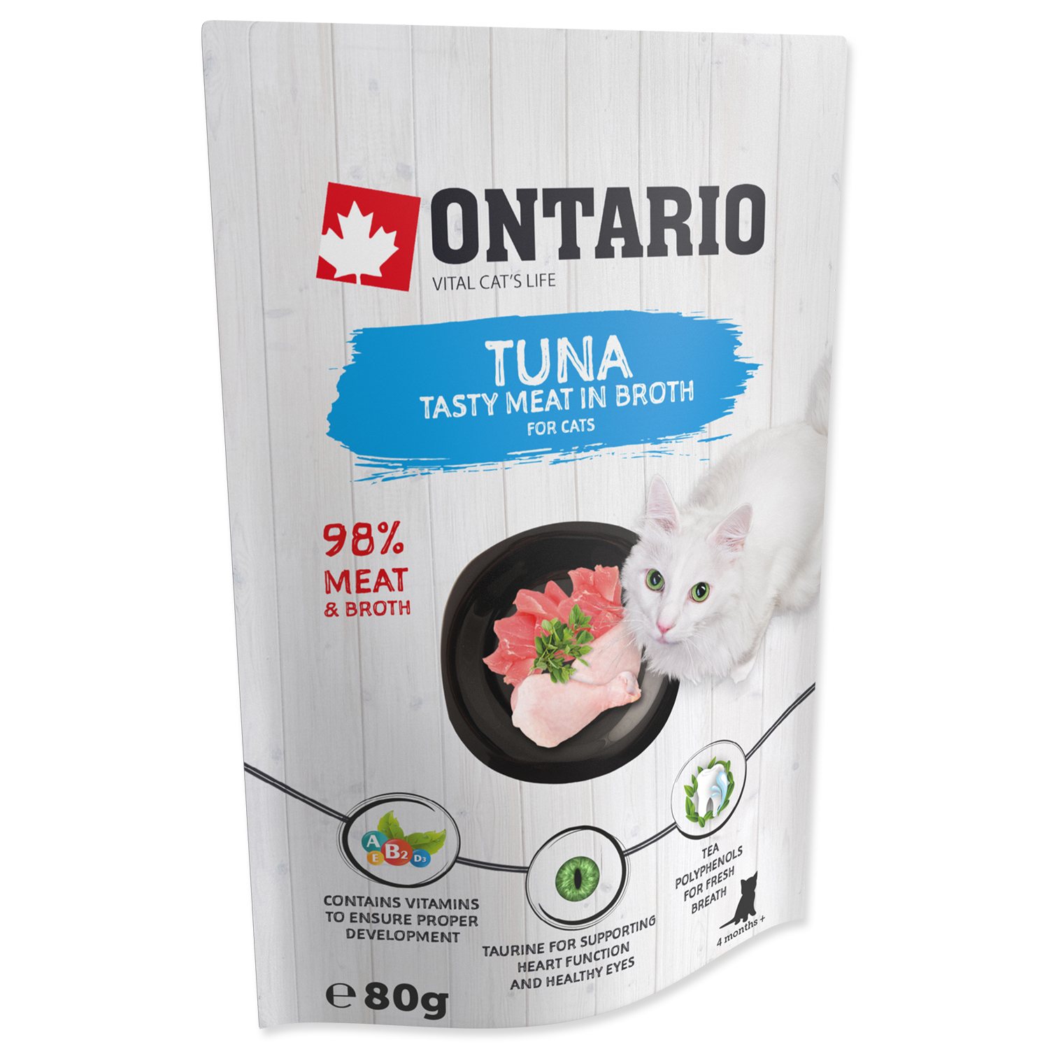 Kapsička Ontario tuňák ve vývaru 80g-KS
