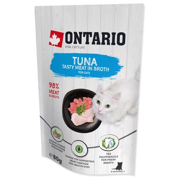 Kapsička Ontario tuňák ve vývaru 80g-KS