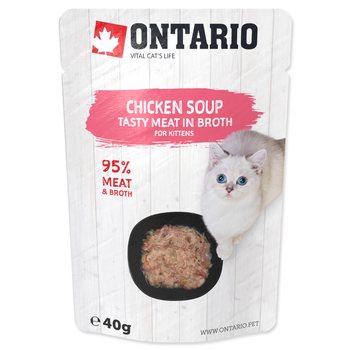 Polévka Ontario Kitten kuře 40g-KS
