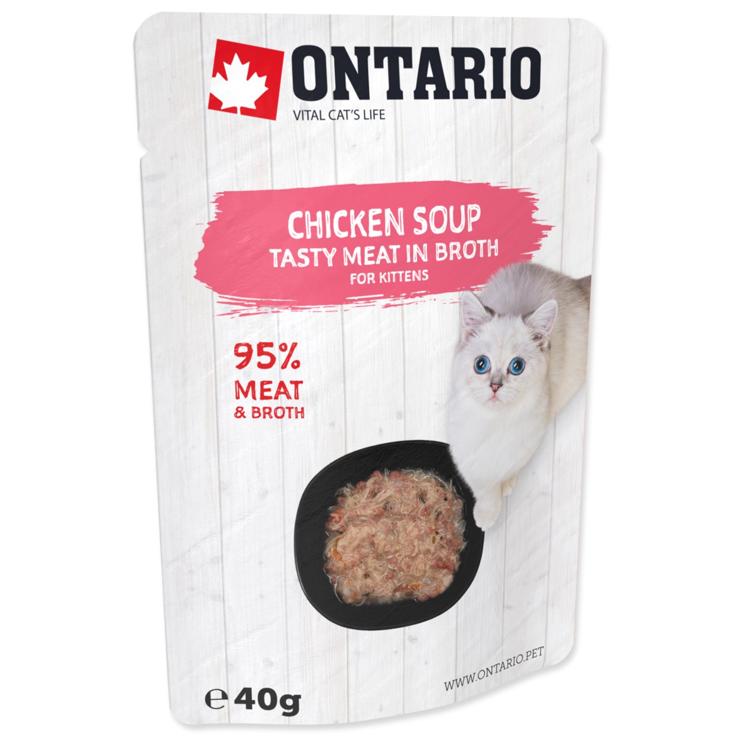 Polévka Ontario Kitten kuře 40g-KS