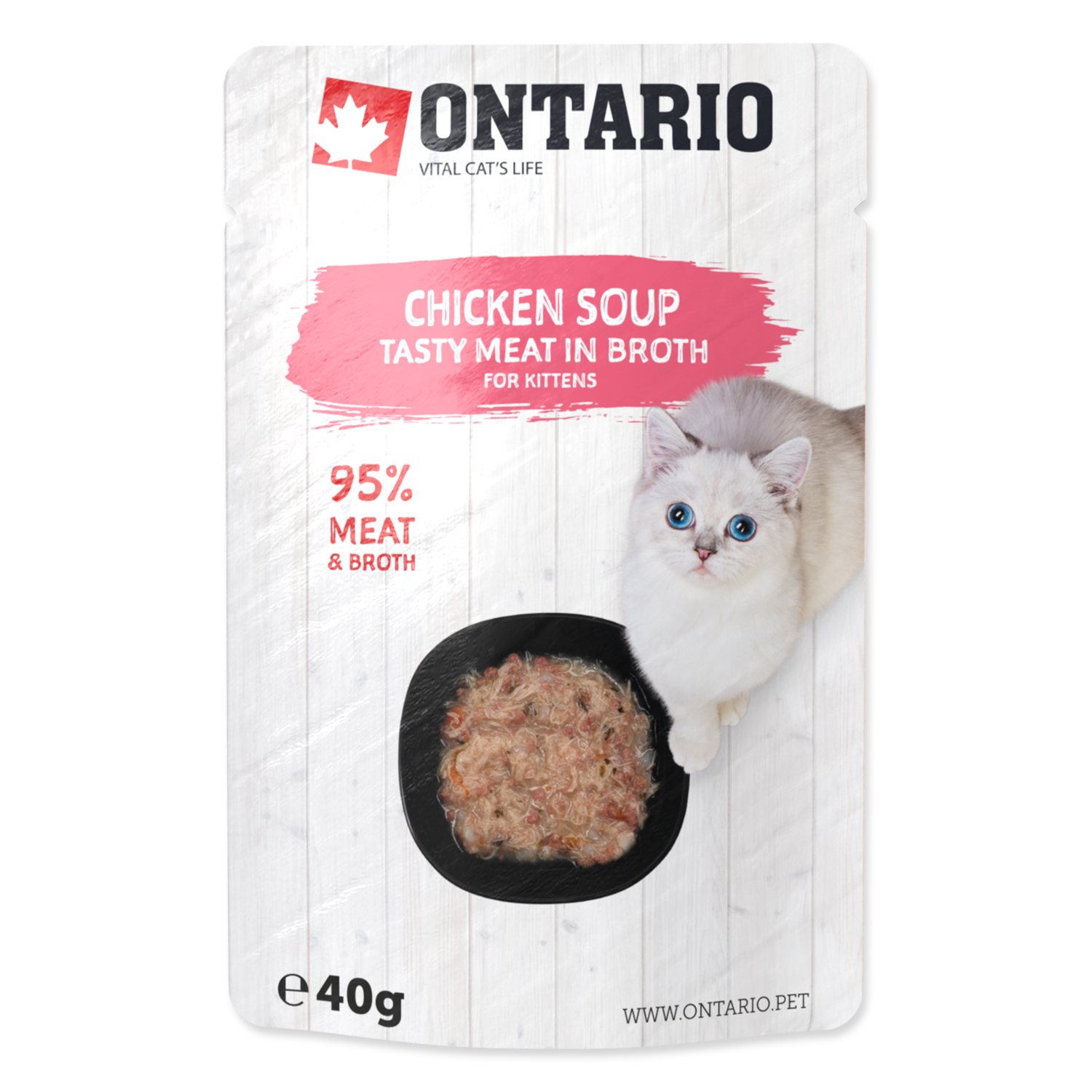 Polévka Ontario Kitten kuře 40g-KS