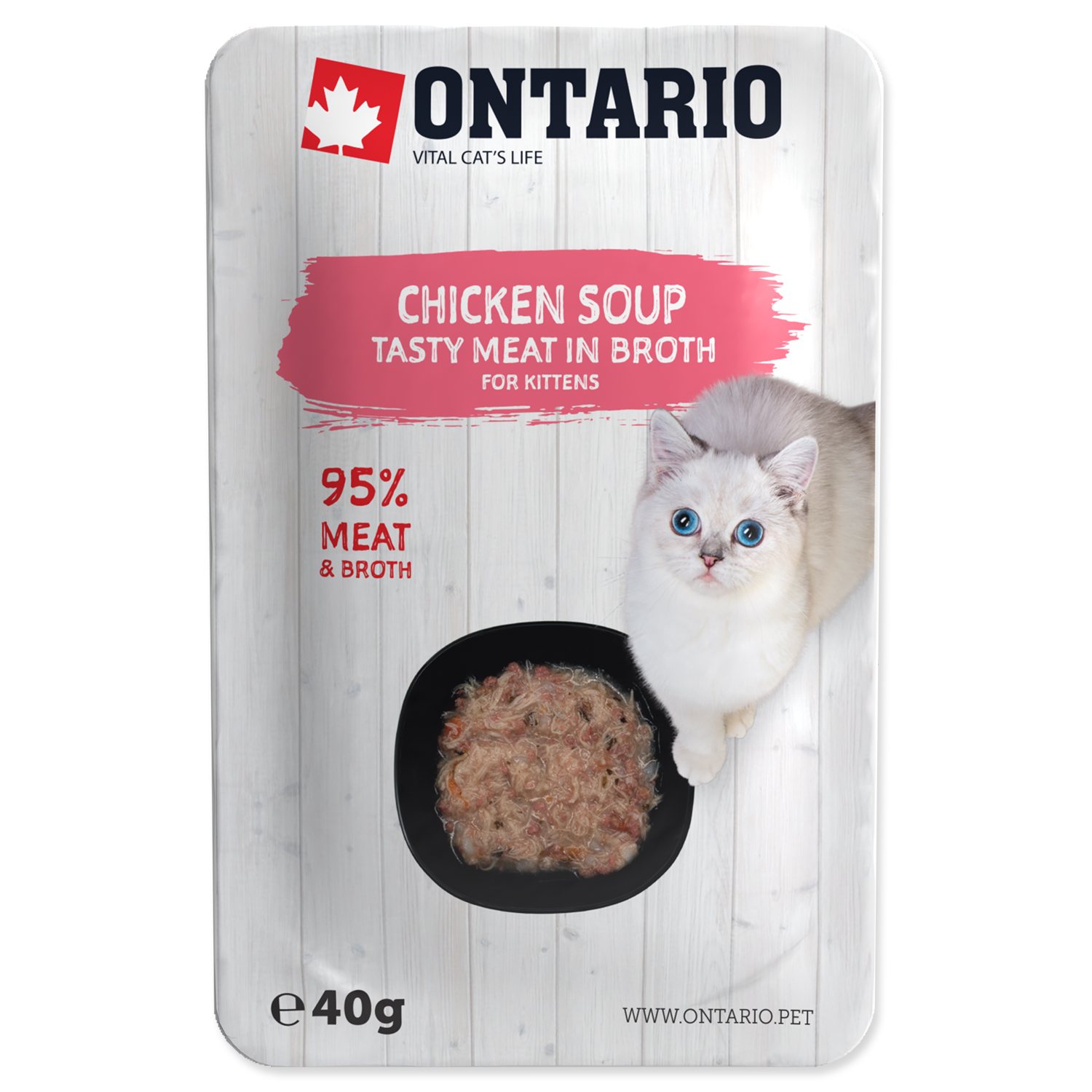 Polévka Ontario Kitten kuře 40g
