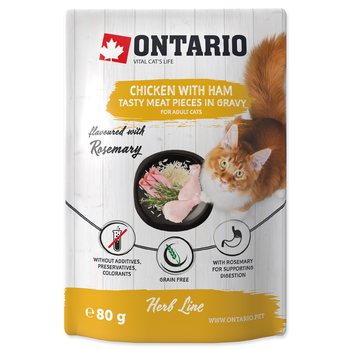 Kapsička Ontario kuře se šunkou v omáčce 80g-KS
