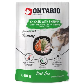 Kapsička Ontario kuře a krevety v omáčce 80g-KS
