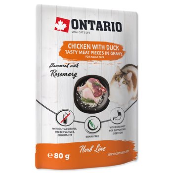 Kapsička Ontario kuře a kachna v omáčce 80g-KS
