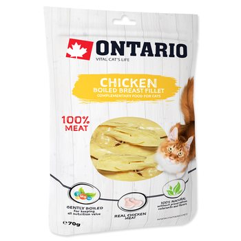 Pochoutka Ontario kuře, vařené prsní filety 70g-KS