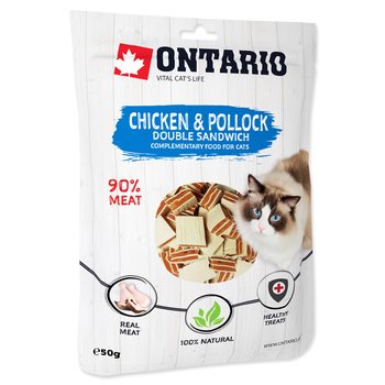 Pochoutka Ontario kuře a treska, dvojitý sendvič 50g-KS