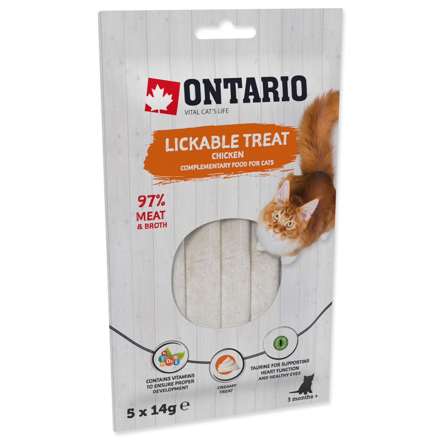 Pochoutka Ontario lízací kuře 5x14g-KS