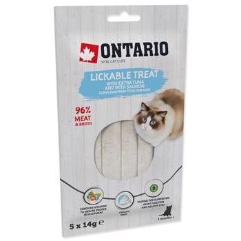 Pochoutka Ontario lízací extra tuňák a losos 5x14g-KS