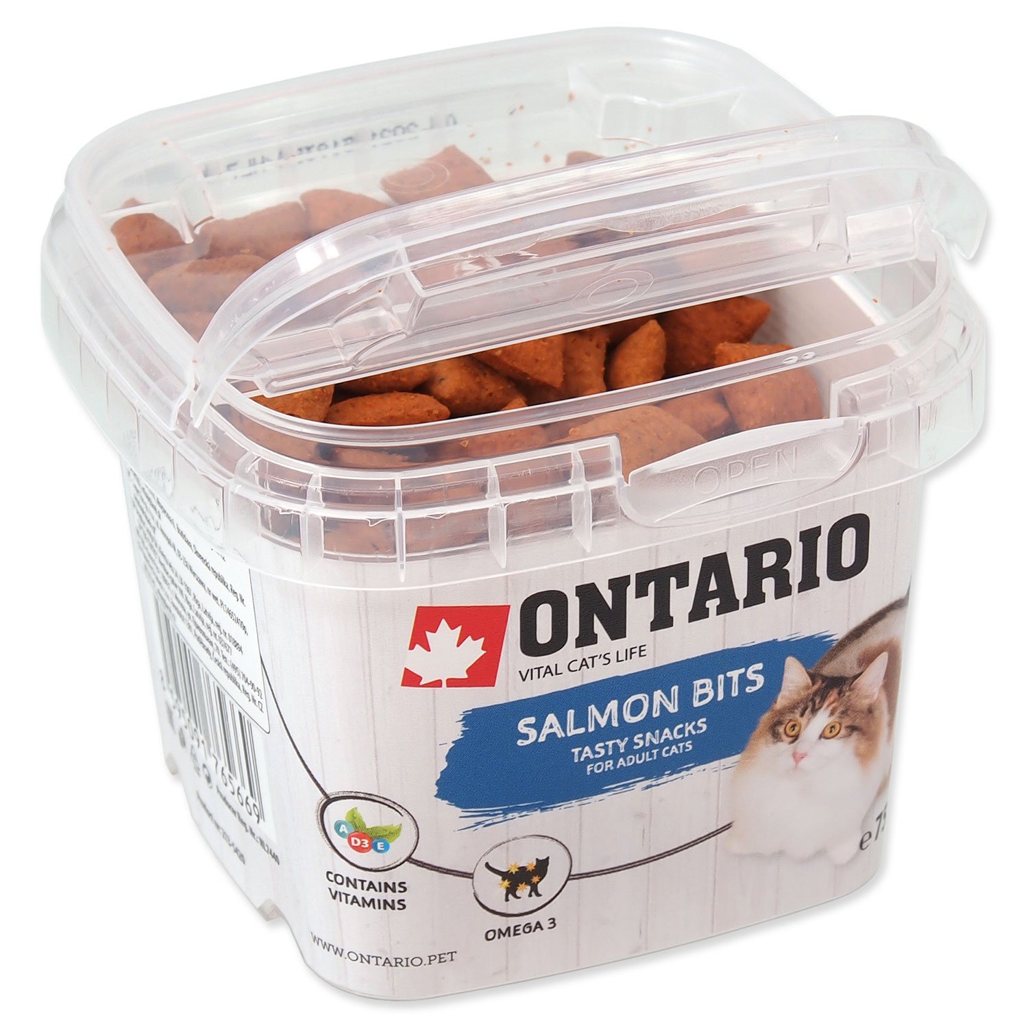 Pochoutka Ontario losos, polštářky 75g-KS