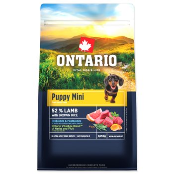 Krmivo Ontario Puppy Mini Lamb & Brown Rice 0,75kg-KS