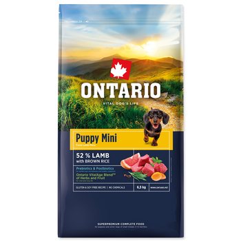 Krmivo Ontario Puppy Mini Lamb & Brown Rice 6,5kg-KS
