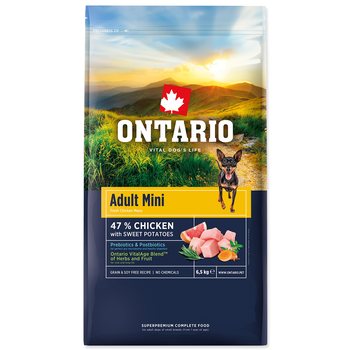 Krmivo Ontario Adult Mini Chicken & Sweet Potatoes 6,5kg-KS