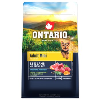 Krmivo Ontario Adult Mini Lamb & Brown Rice 0,75kg-KS