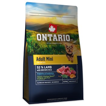 Krmivo Ontario Adult Mini Lamb & Brown Rice 0,75kg-KS