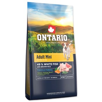 Krmivo Ontario Adult Mini Fish & Brown Rice 6,5kg-KS