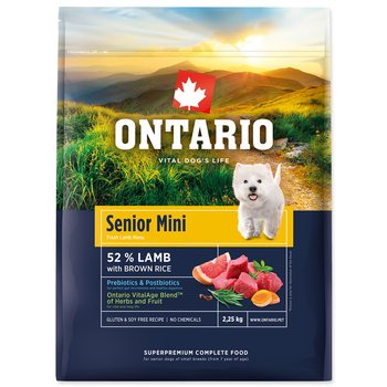Krmivo Ontario Senior Mini Lamb & Brown Rice 2,25kg-KS