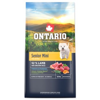 Krmivo Ontario Senior Mini Lamb & Brown Rice 6,5kg-KS
