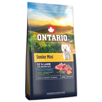 Krmivo Ontario Senior Mini Lamb & Brown Rice 6,5kg-KS