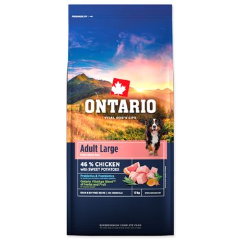 Krmivo Ontario Adult Large Chicken & Sweet Potatoes 12kg-KS