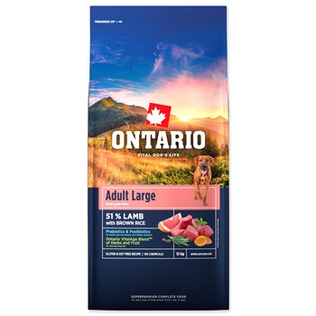 Krmivo Ontario Adult Large Lamb & Brown Rice 12kg-KS