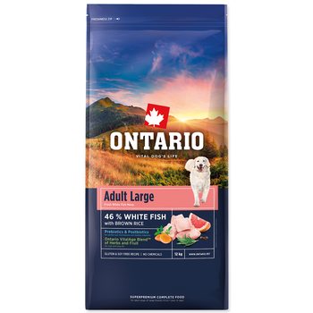 Krmivo Ontario Adult Large Fish & Brown Rice 12kg-KS