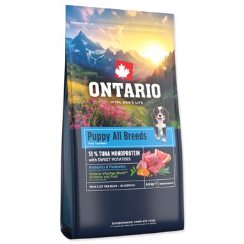 Krmivo Ontario Puppy & Junior All Breeds Monoprotein Tuna & Sweet Potatoes 6,5kg-KS