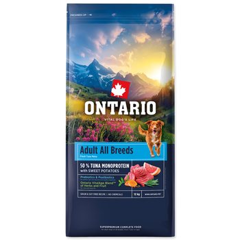 Krmivo Ontario Adult All Breeds Monoprotein Tuna & Sweet Potatoes 12kg-KS