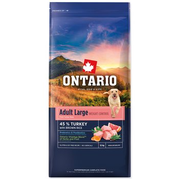Krmivo Ontario Large Weight Control Turkey & Brown Rice 12kg-KS