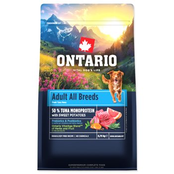 Krmivo Ontario Adult All Breeds Monoprotein Turkey & Sweet Potatoes 0,75kg-KS