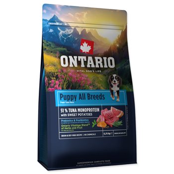 Krmivo Ontario Puppy & Junior All Breeds Monoprotein Tuna & Sweet Potatoes 0,75kg-KS