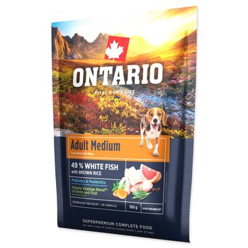 Vzorek Ontario Adult Medium Fish & Brown Rice 0,1kg-KS