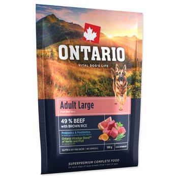 Vzorek Ontario Adult Large Beef & Brown Rice 0,1kg-KS
