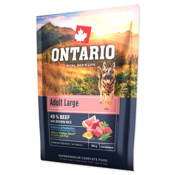 Vzorek Ontario Adult Large Beef & Brown Rice 0,1kg-KS
