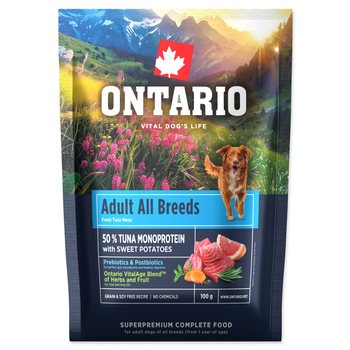 Vzorek Ontario Adult All Breeds Monoprotein Tuna & Sweet Potatoes 0,1kg-KS