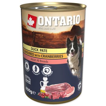 Konzerva Ontario kachna s brusinkami, paté 400g-KS
