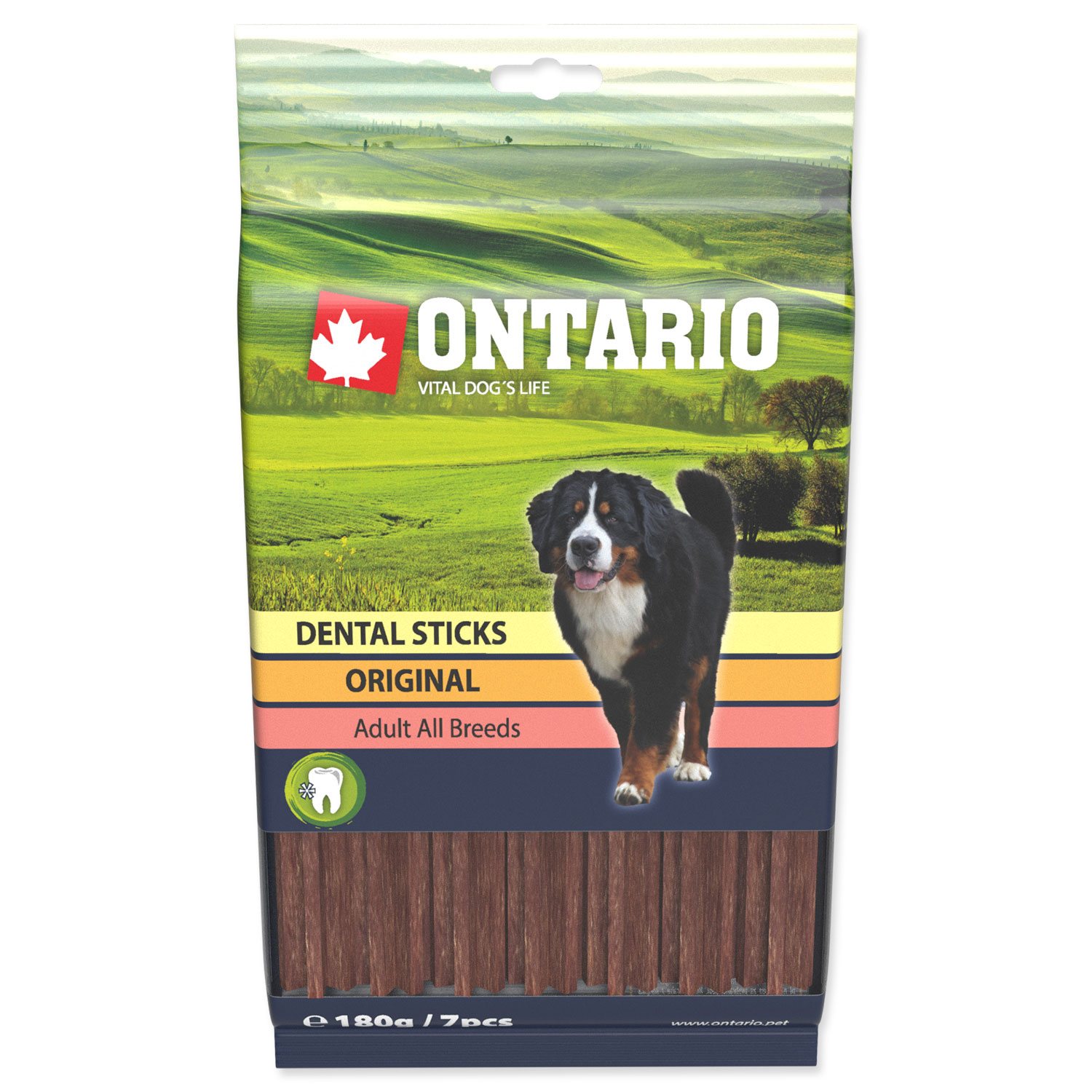 Pochoutka Ontario dentální tyčinky 180g