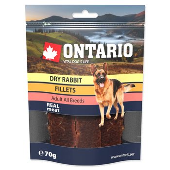 Pochoutka Ontario králík, sušené plátky 70g-KS