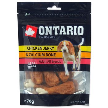 Pochoutka Ontario kuřecím obalená vápníková kost 70g-KS